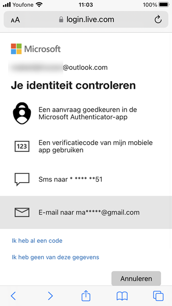 Bewijs 2FA